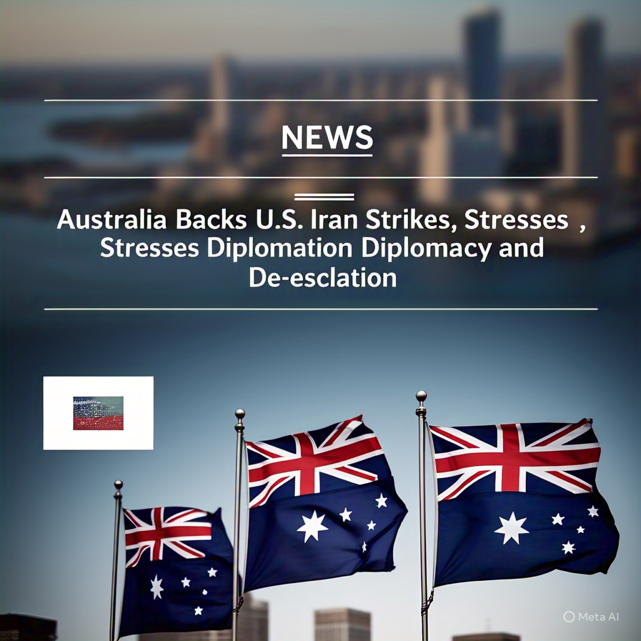 Australia Backs U.S. Iran Strikes, Stresses Diplomacy and De-escalation